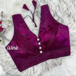 Jimmy Cho 4 Batton Saree Blouse